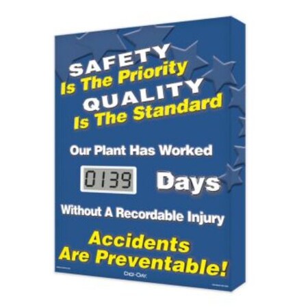 Accuform DIGIDAY LITE ELECTRONIC SCOREBOARD SCJ139 SCJ139